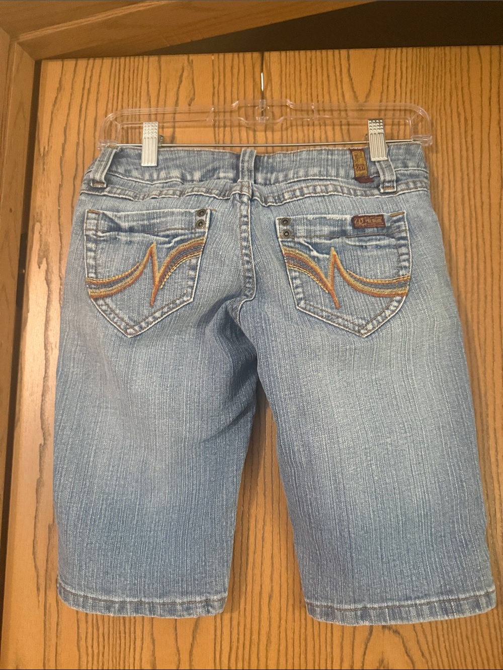 Zanadi Light Blue Denim Bermuda Shorts - Picture 2 of 4